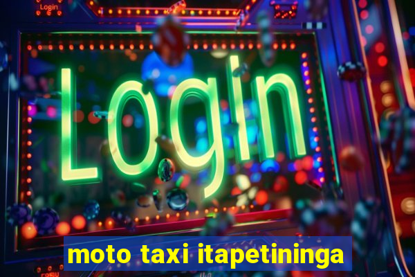 moto taxi itapetininga